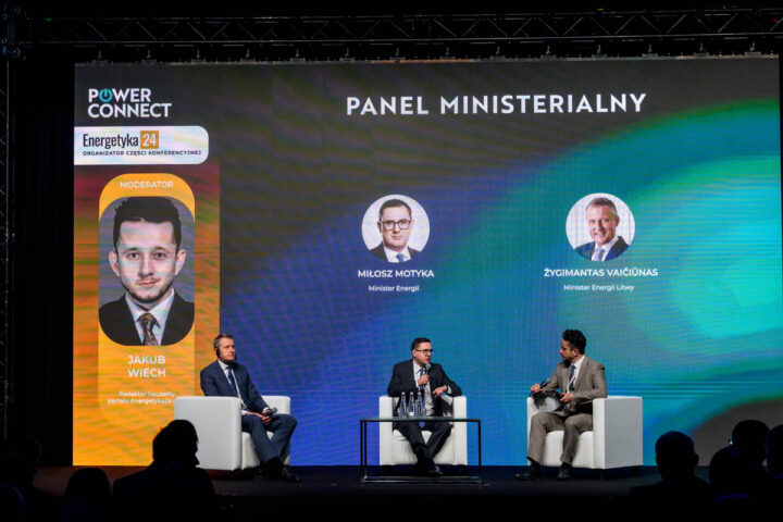 Panel Ministerialny: minister energii Miłosz Motyka i minister energii Litwy Žygimantas Vaičiūnas